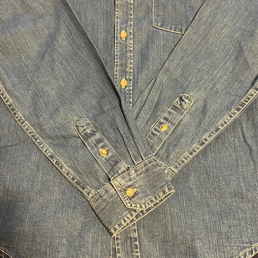 Wrangler Boys XL 14/16 Denim Button Down‎ Shirt Miami Dolphins NFL Long Sleeve